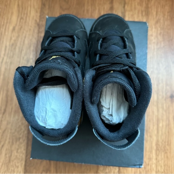 JORDAN 6 RETRO (TD) #CT-4966-007 Black & Metallic Gold/ SIZE 10C *HTF*